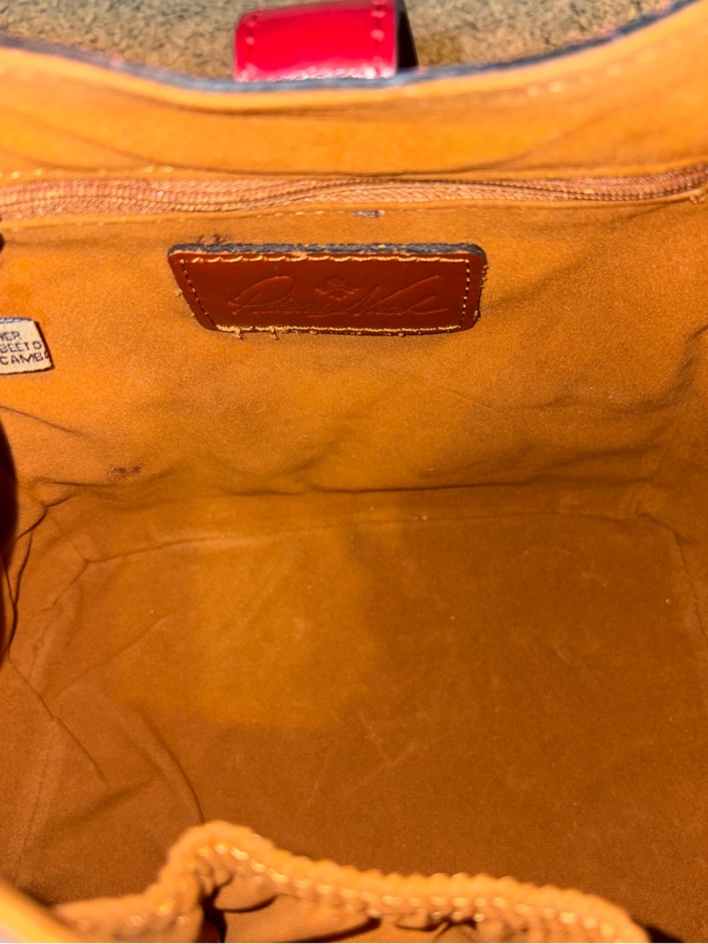 NWT-Patricia Nash-Leather-Halina-Top Handle Hobo w/Strap-Buckle-Berry Red-$199 - Picture 9 of 16